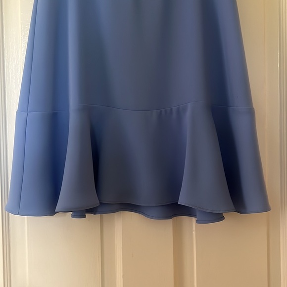 Amanda Uprichard blue Dress (S,XS) with ruffle sleeves - Picture 4 of 5
